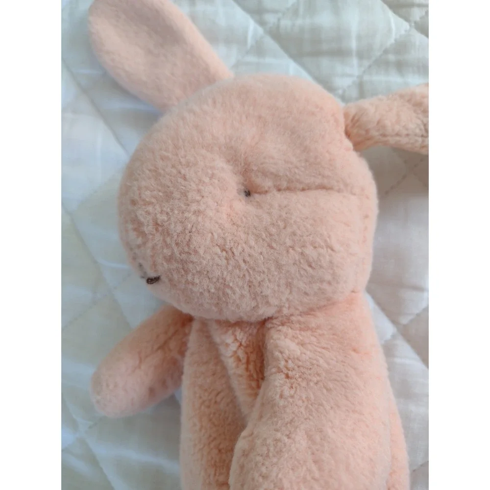Maileg Soft Bunny Rabbit Plush Peach Stuffed Animal Easter Lovey Luxury 10 Inch